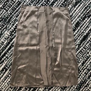 Bottega Veneta Silk Pleated Skirt